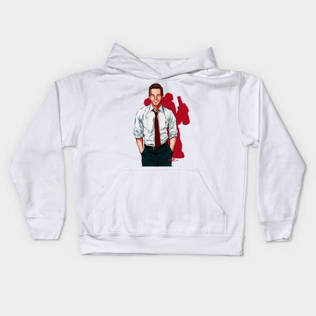 Mark Wahlberg - An illustration by Paul Cemmick Kids Hoodie by PLAYDIGITAL2020